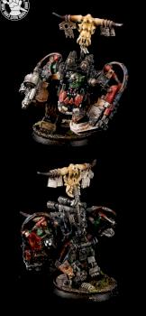 Warhammer 40K Space Orks, Ghazghkull Thraka, Black by cool-minis.com