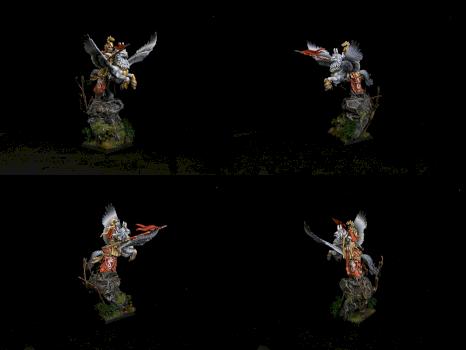 Bretonnian Knight on Hippogriff conversion by Eclipseddstny