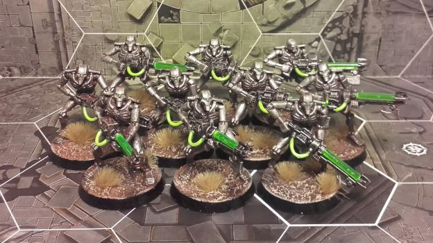 Necron Warriors by Czuprynsky