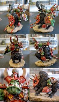 Orc on Boar by nickshobby