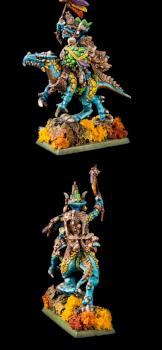 Warhammer AoS/FB, Lizardmen - Saurus Oldblood on Cold One by cool-minis.com