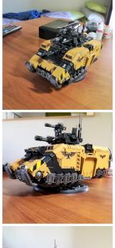 Space Marines Repulsor tank by sikamikanico