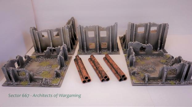 Ruined City Set by Architects of Wargaming