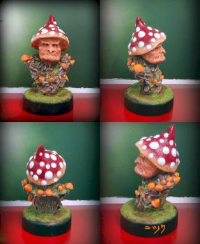Grumpy old Mushroom Man Bust by Giorgos Tsougkouzidis by nickshobby