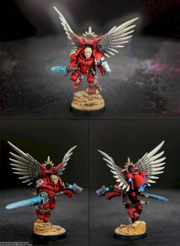 Blood Angels Space Marines Captain by War and Paint