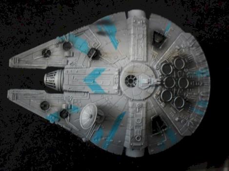 Star Wars X-wing Miniatures Millennium Falcon - Modified YT-1300 Custom Repaint by Dahlvash