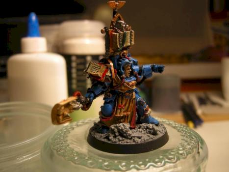 Space Marine Librarian in Terminator Armour by Davelement