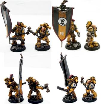 Imperial Fist MKII Command Team by Melcavuk