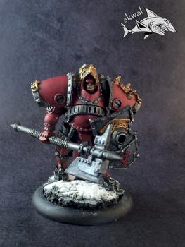 Khador Man-o-War officer by Skwalfigz