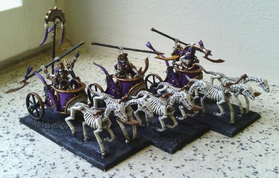 Tomb Kings Skeleton Chariots by Sampi