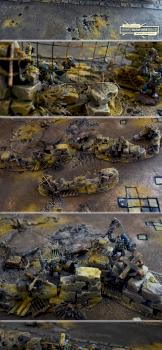 silent town RAZOR WIRE WALLS wip scenery terrain DETAILS+ by studiolevel