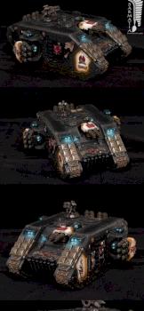 Black Templars Land Raider Crusader by Sarmatia Painting Studio