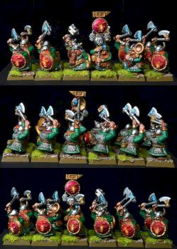 Dwarf Warriors by chaoswarrior