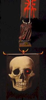 Chaos Warrior of Khorn with Battle Standard Bearer by slawek