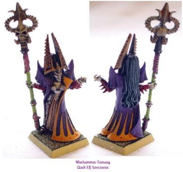 Warhammer Fantasy Dark Elf Sorceress by seltzer