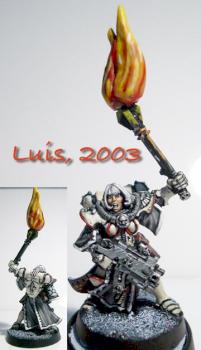Sister Dialogus with Brazier of Holy Flame by Luis