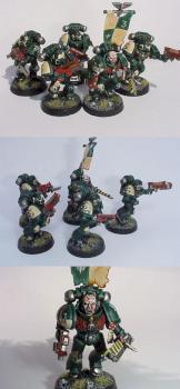 Dark Angels space marines by Powerfist
