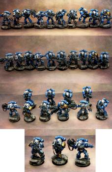 Space Marines Veteran Squad by VIOLET
