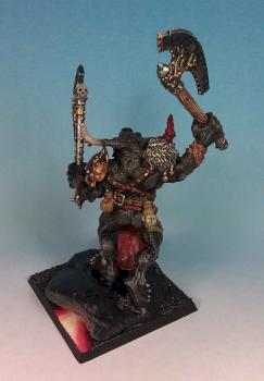 GW Minotaur Lord on Lava Base, pic2 by natch20.com