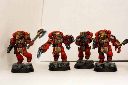 Blood Angel Veteran Squad, Group 1 by FatboyTheHungry