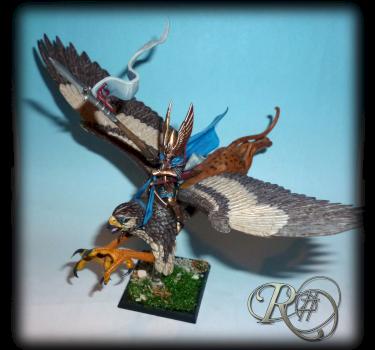 high elf on griffon by [R#]