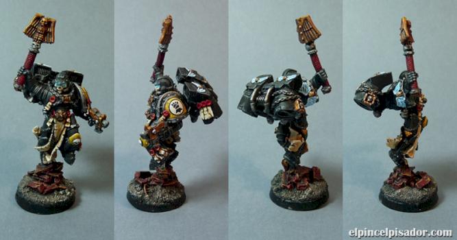 Imperial Fist Chaplain with Retro by PoneyBoy
