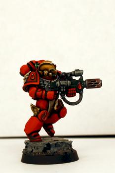Blood Angel Veteran w/Melta by FatboyTheHungry