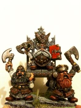 Dwaf High King Thorgrim Grudgebearer on the Throne of Power 2 by dragonyim