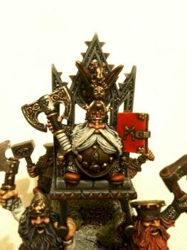 Dwaf High King Thorgrim Grudgebearer on the Throne of Power 1 by dragonyim