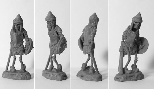 Skeleton warrior #2 (gray) by FenistSun