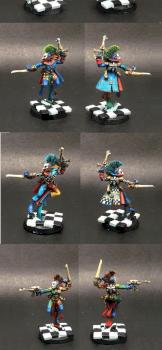Harlequin troup 1 by Pahaere