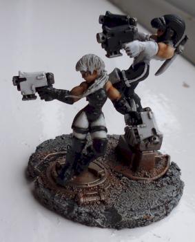 Ying and Yang Hired guns Necromunda conversions by Andy_T