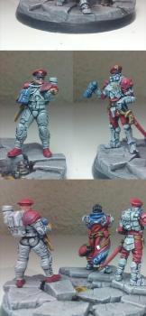 Diorama: Napoleon Sci-fi, Rommel X and Sgt. Eisenkern by Treveron