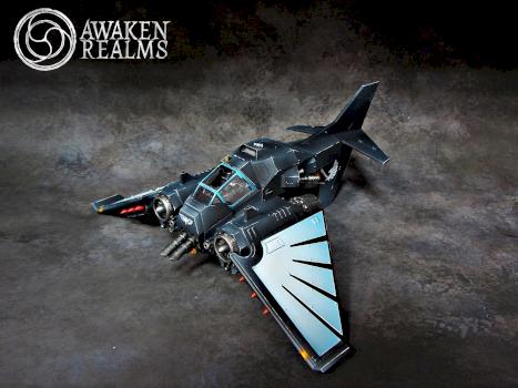 Dark Angels Ravenwing Nephilim Jet Fighter by Awaken Realms