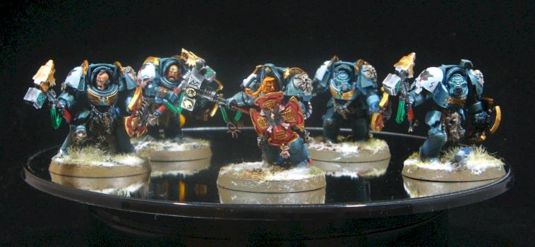 Wolf Guard Terminators - Bran Redmaw by P4Painting
