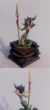Xanesha atop the Shadow Clock by artless_knave