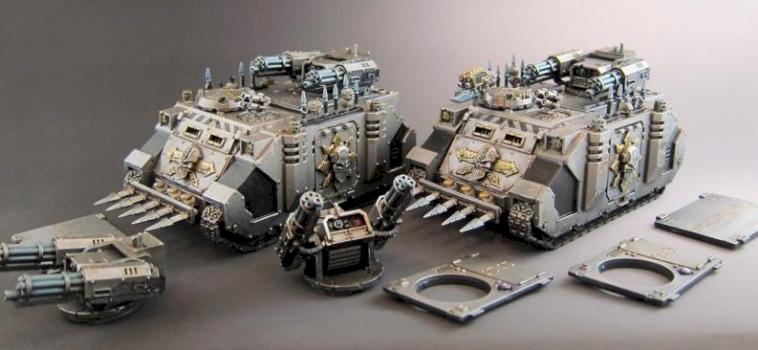 Iron Warriors CSM Rhinos by Plebicidal