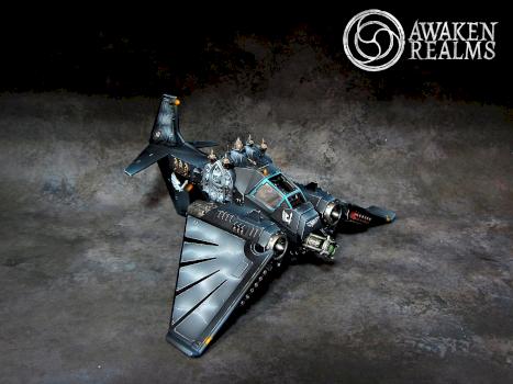 Dark Angels Ravenwing Nephilim Jet Fighter by Awaken Realms