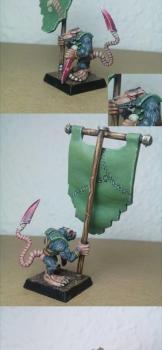 Skaven OOP Clanrat Standard Bearer by Treveron