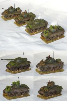 Guards Sherman V/Firefly platoon 15mm Flames of War by vonzembol
