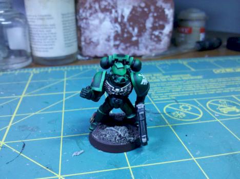 Dark Angels Tactical Marine #1 by Dr. Ew