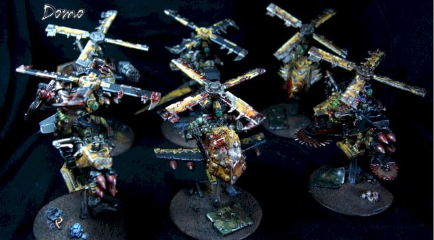 Ork hélico squad by Domo