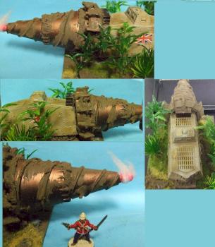 Kitbashed 28mm Steampunk VSF Iron Mole by Byteknight