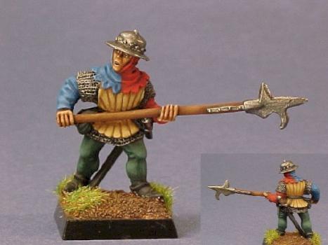 War of the Roses retinue billman by Rene le Bon