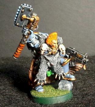 Wolf Guard w/Frost axe and Bolter by Justicesar