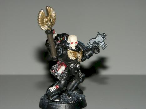 Warhammer 40k Crimson Fists Chaplain by LankyOgreBaggyPants