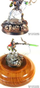 Necron Lord with Lightning Field and Warscythe by steelpenguin