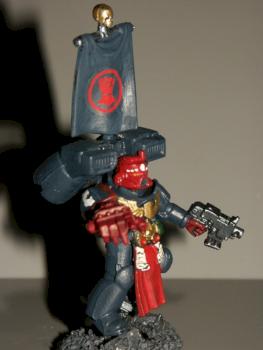 Warhammer 40k Crimson Fists Veteran Assault Sergeant by LankyOgreBaggyPants