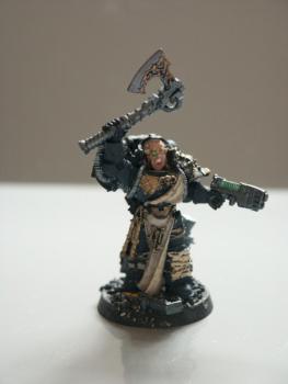 Warhammer 40k Crimson Fists Librarian by LankyOgreBaggyPants