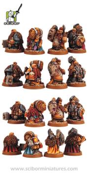 Scibor Monstrous Miniatures Dwarf Adventurers set by Scibor
